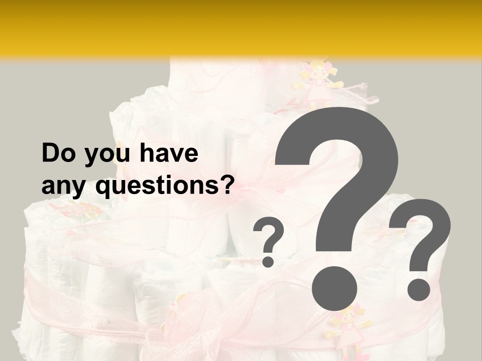 A Large Stack Of Diapers On A Black And Yellow Background PowerPoint Template