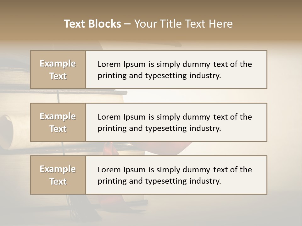 A Graduation Cap On Top Of A Stack Of Books PowerPoint Template