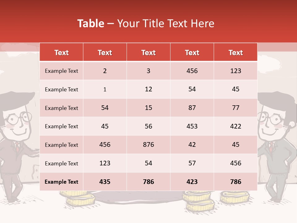 A Cartoon Of Two Men Standing In Front Of A Computer Screen With Stacks Of Coins PowerPoint Template