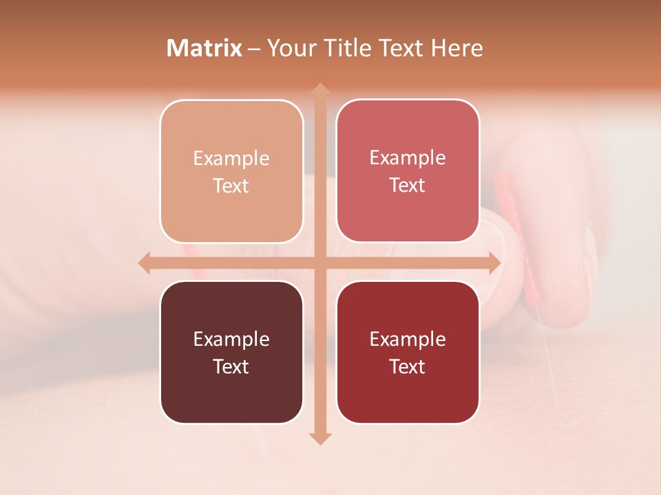 A Woman's Finger With A Needle In It PowerPoint Template