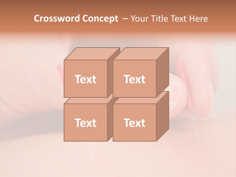 A Woman's Finger With A Needle In It PowerPoint Template