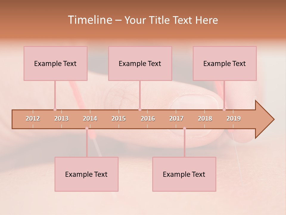 A Woman's Finger With A Needle In It PowerPoint Template