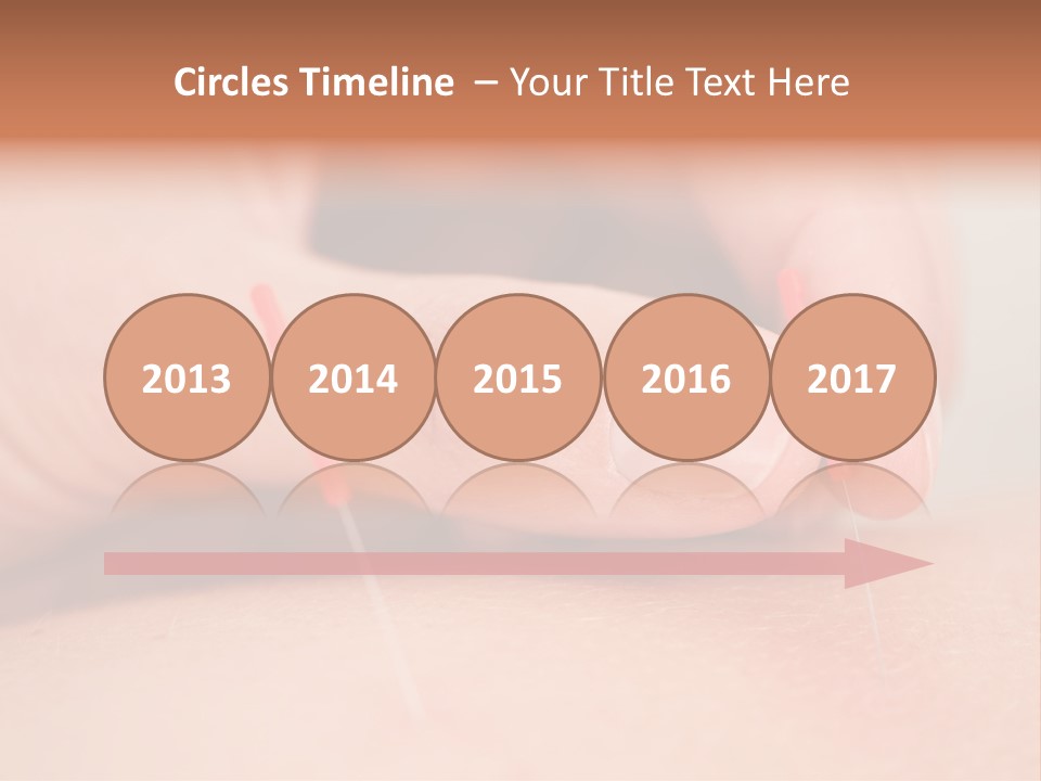 A Woman's Finger With A Needle In It PowerPoint Template