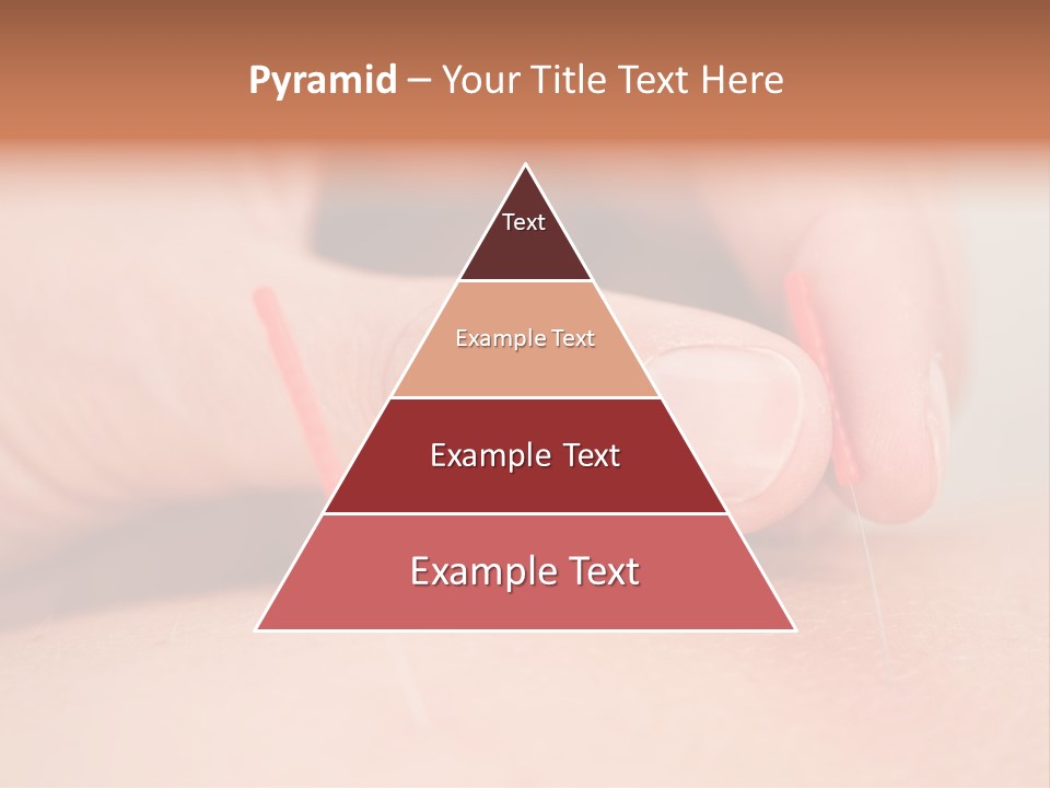 A Woman's Finger With A Needle In It PowerPoint Template