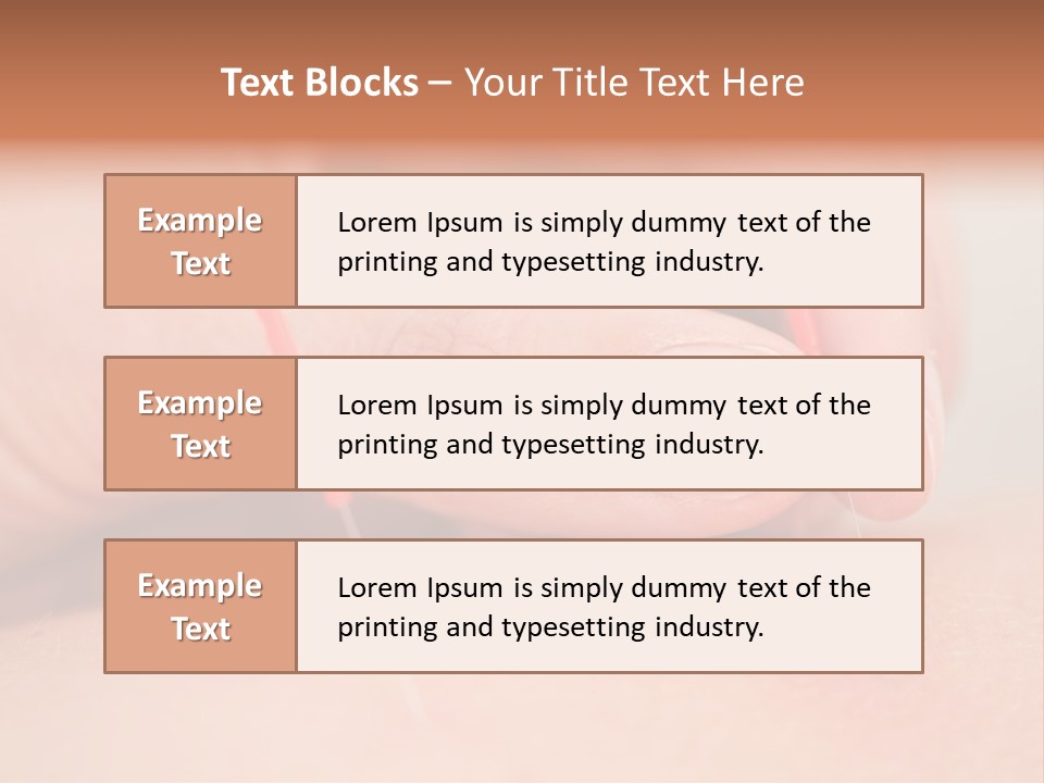 A Woman's Finger With A Needle In It PowerPoint Template