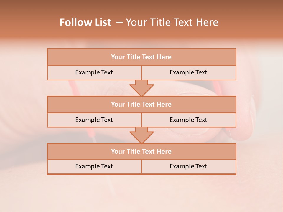 A Woman's Finger With A Needle In It PowerPoint Template