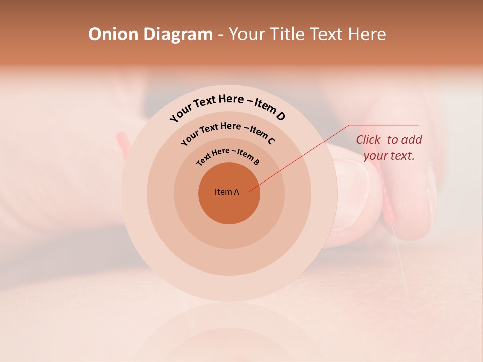 A Woman's Finger With A Needle In It PowerPoint Template