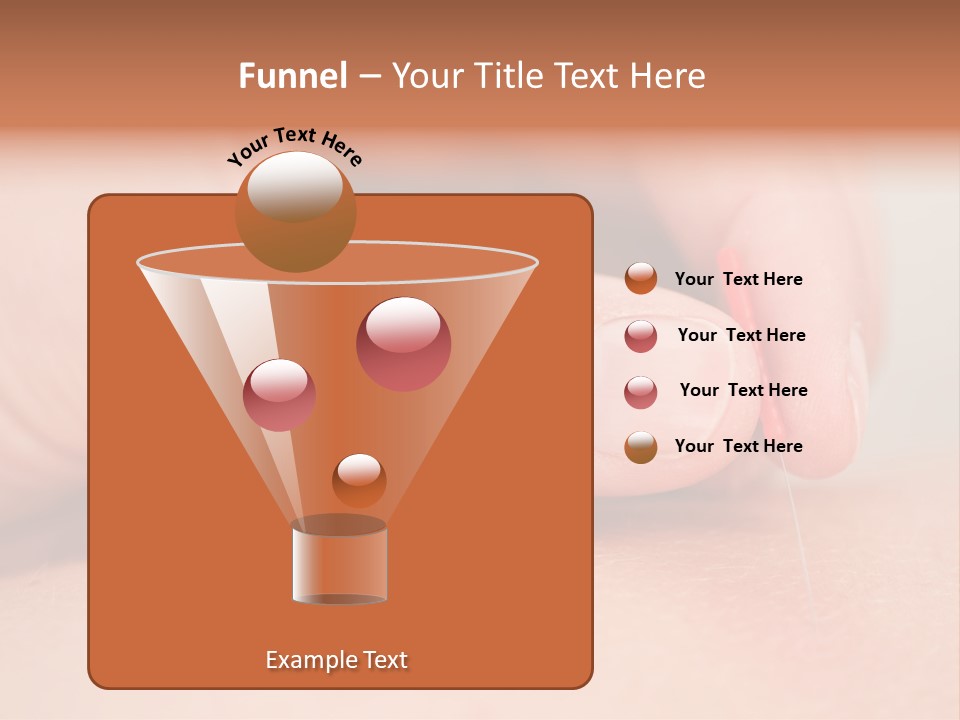 A Woman's Finger With A Needle In It PowerPoint Template