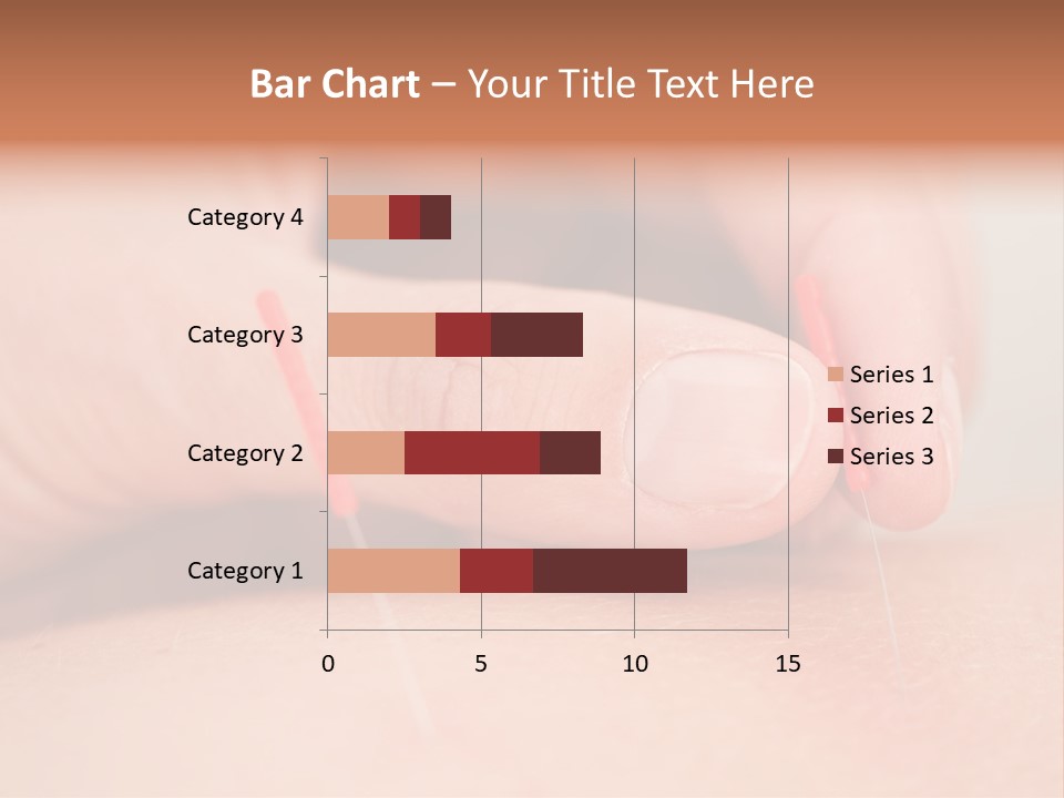 A Woman's Finger With A Needle In It PowerPoint Template