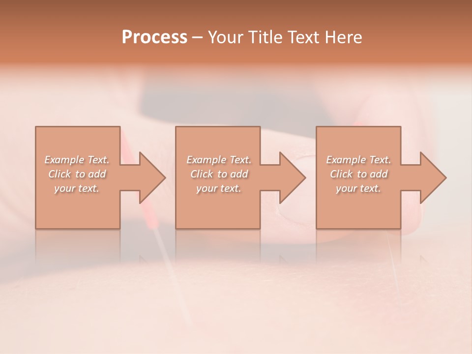 A Woman's Finger With A Needle In It PowerPoint Template