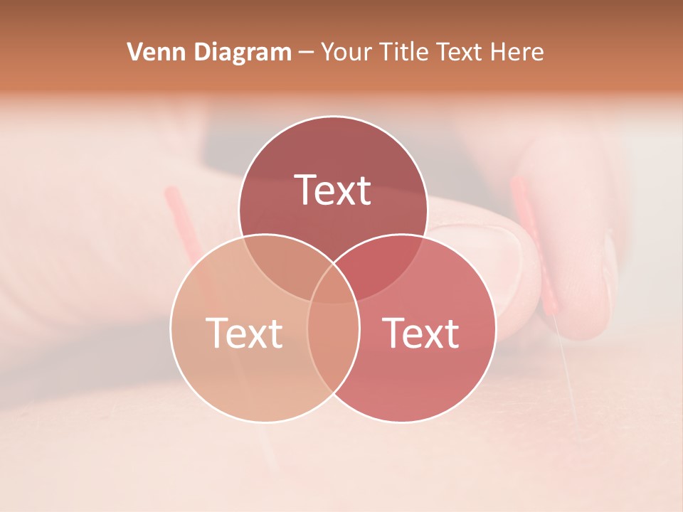 A Woman's Finger With A Needle In It PowerPoint Template