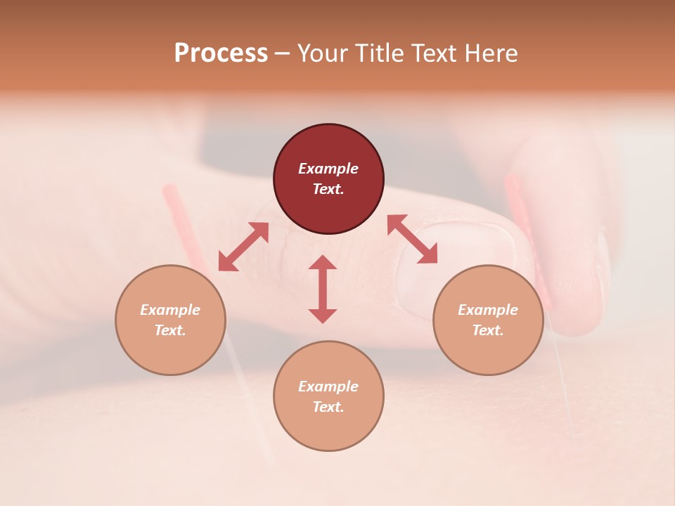 A Woman's Finger With A Needle In It PowerPoint Template