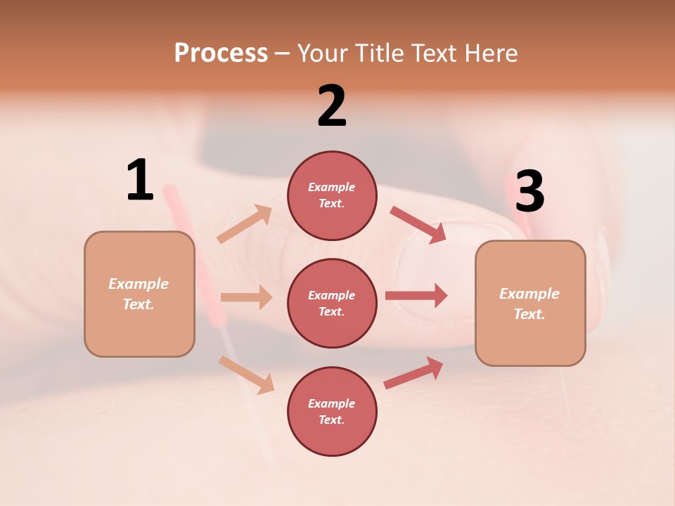 A Woman's Finger With A Needle In It PowerPoint Template