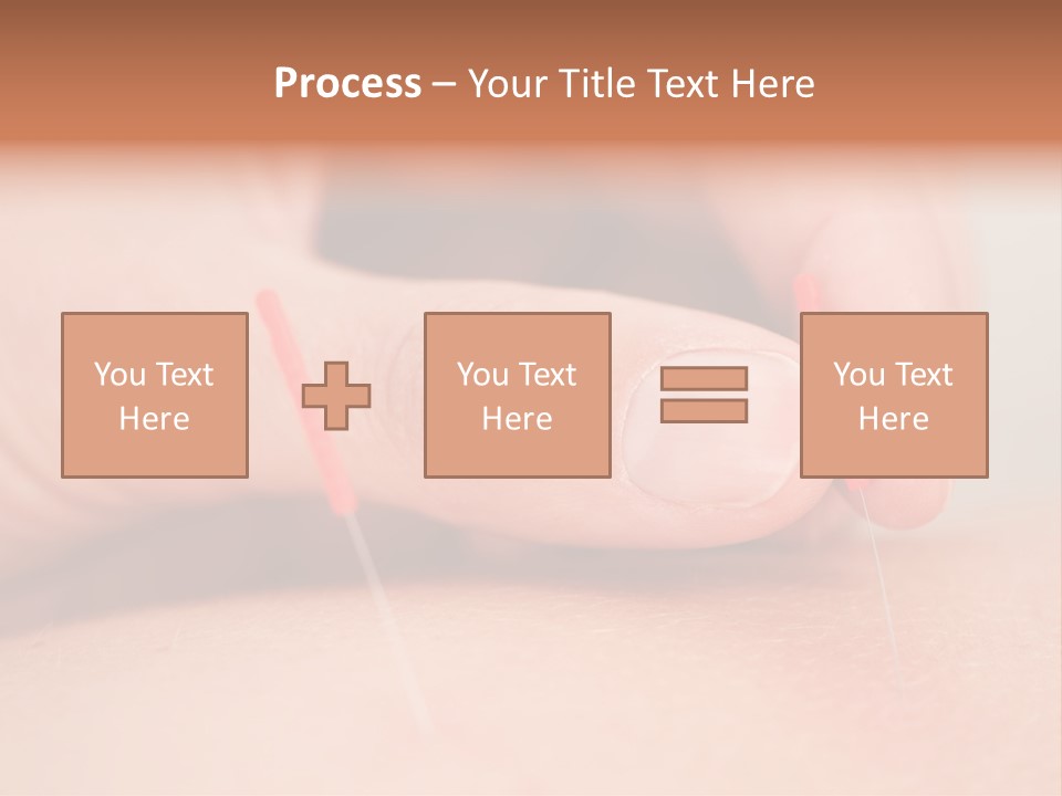 A Woman's Finger With A Needle In It PowerPoint Template