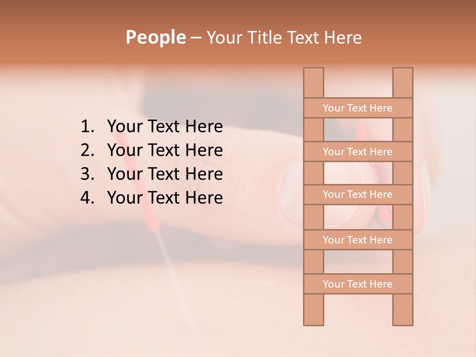 A Woman's Finger With A Needle In It PowerPoint Template