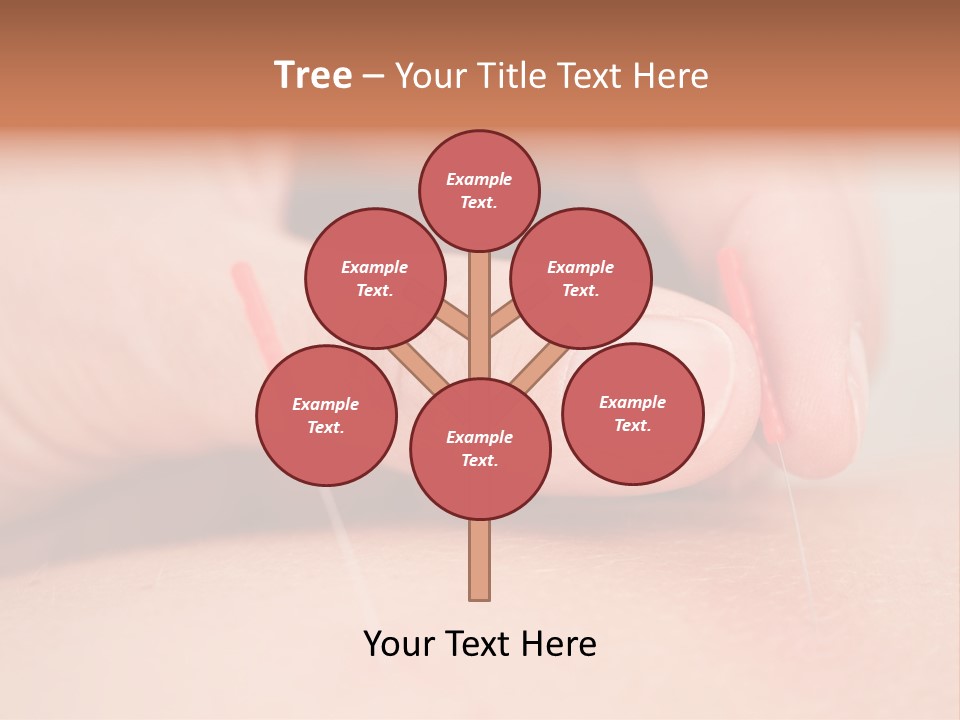 A Woman's Finger With A Needle In It PowerPoint Template