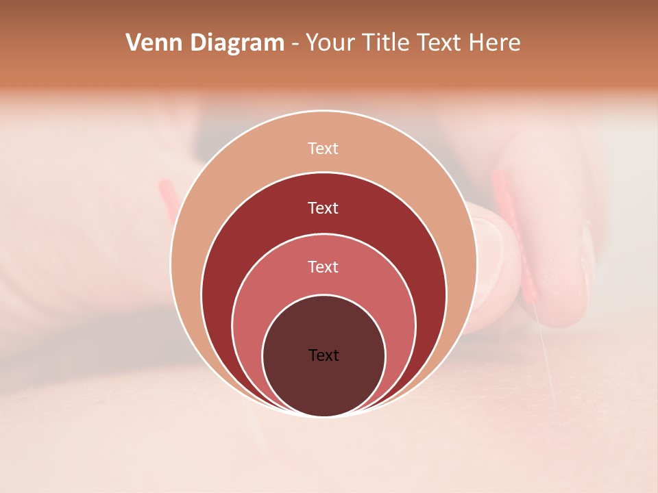 A Woman's Finger With A Needle In It PowerPoint Template