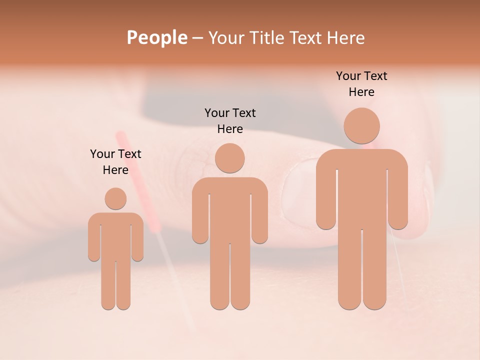 A Woman's Finger With A Needle In It PowerPoint Template