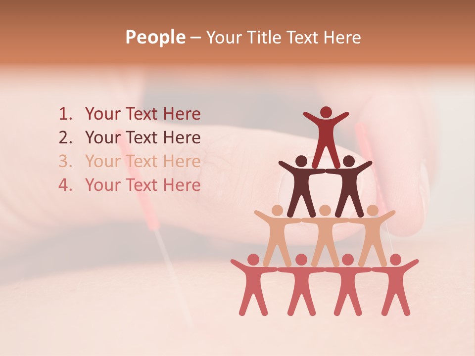 A Woman's Finger With A Needle In It PowerPoint Template