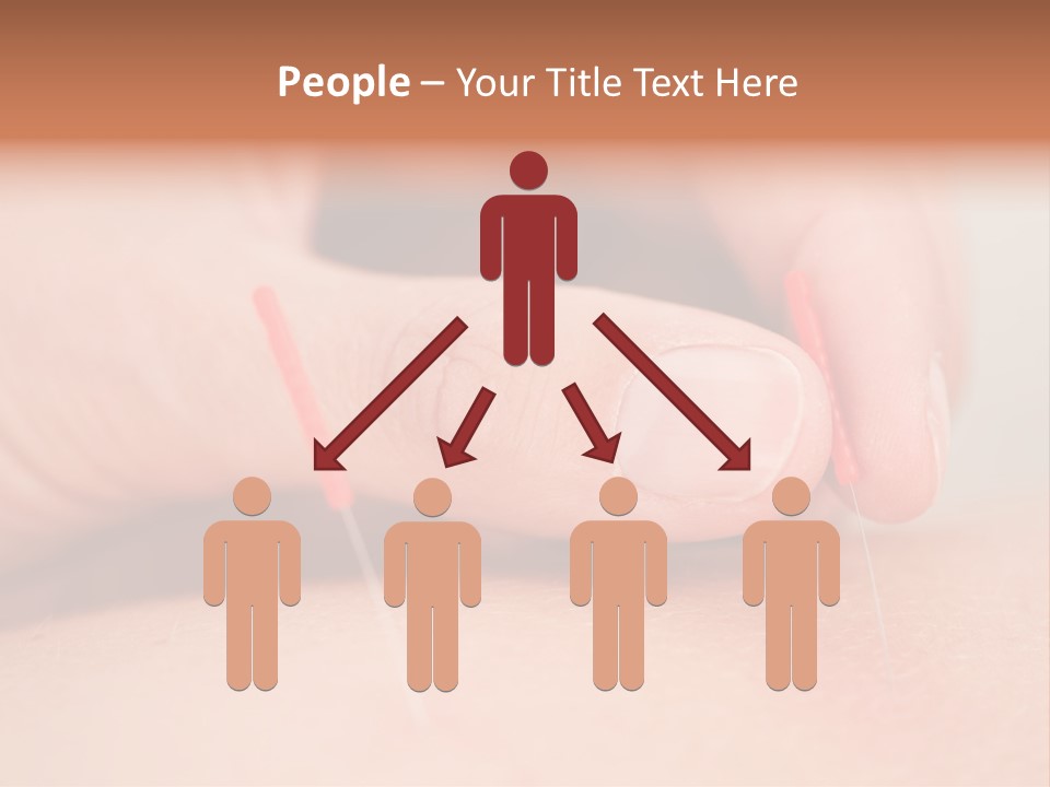 A Woman's Finger With A Needle In It PowerPoint Template