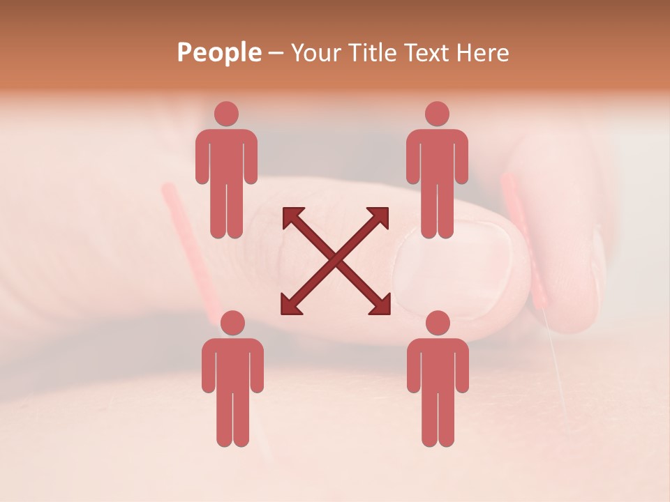 A Woman's Finger With A Needle In It PowerPoint Template