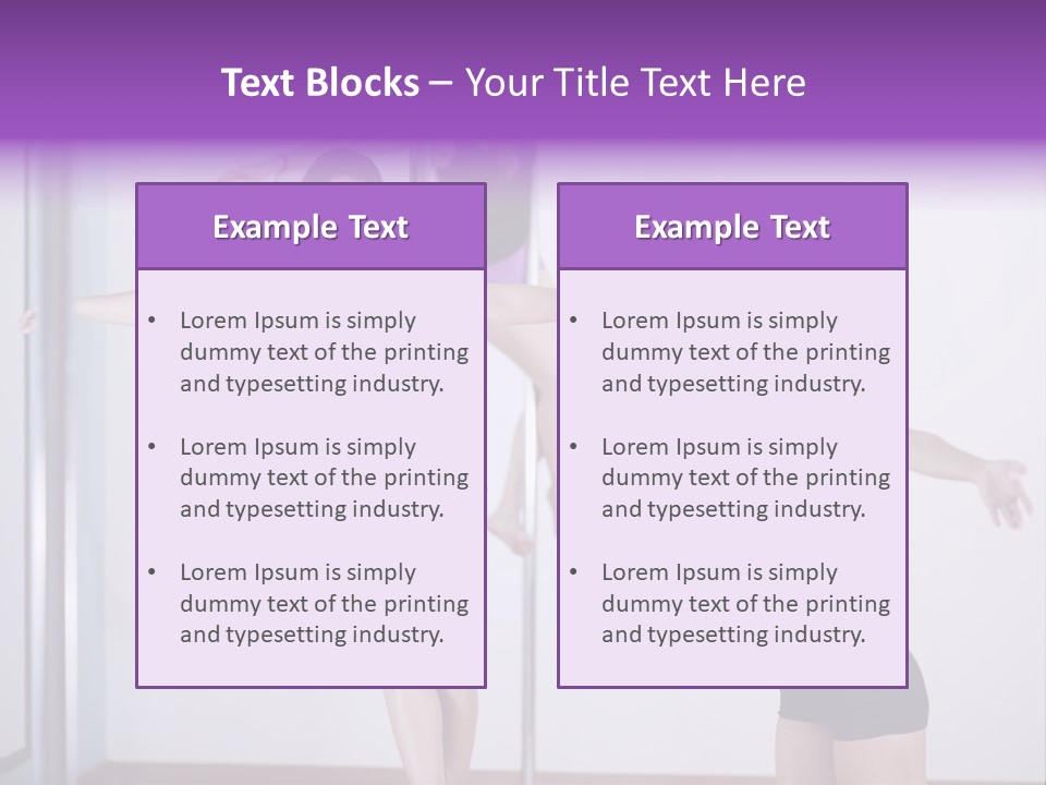A Woman Standing On A Pole In Front Of A Mirror PowerPoint Template