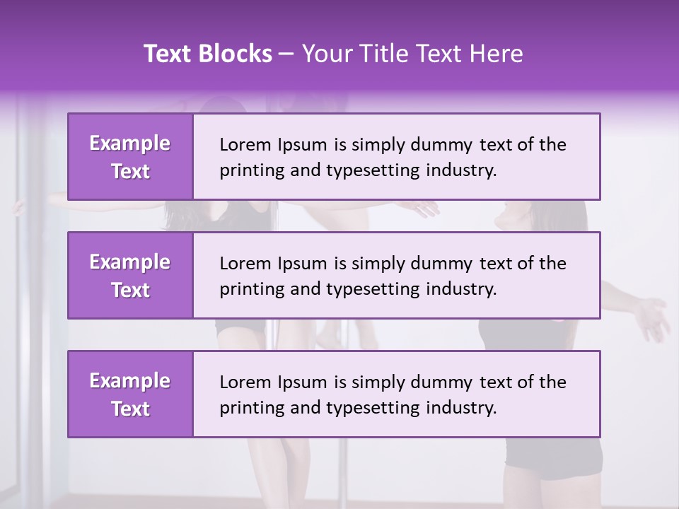 A Woman Standing On A Pole In Front Of A Mirror PowerPoint Template