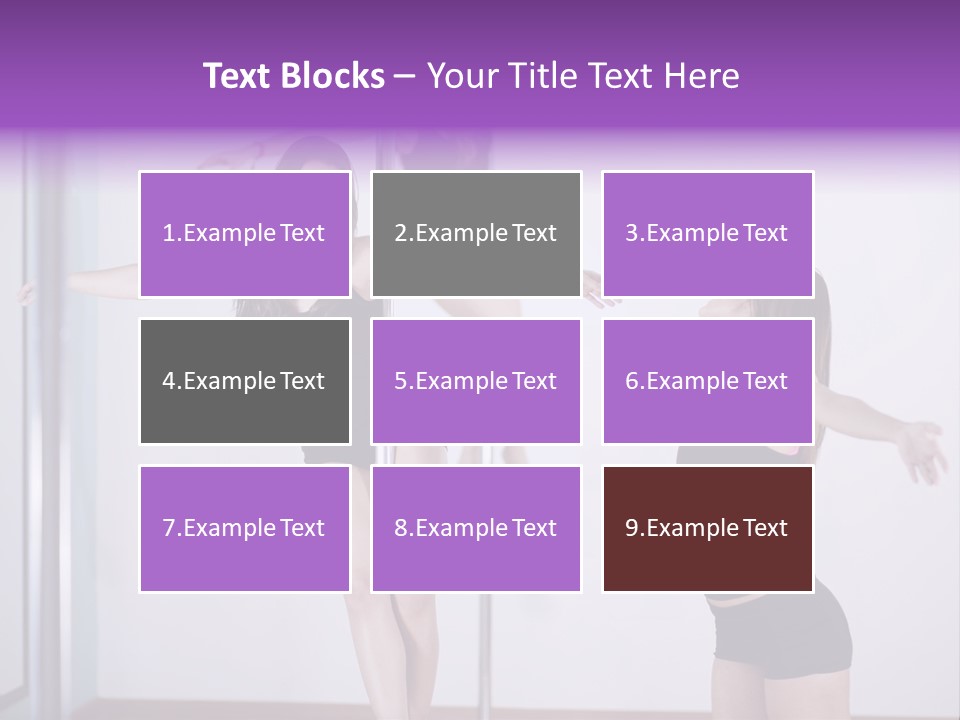 A Woman Standing On A Pole In Front Of A Mirror PowerPoint Template