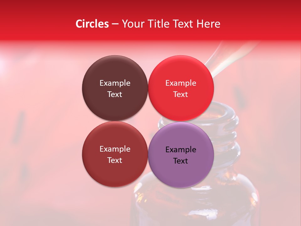 A Dropper Bottle Filled With Liquid Sitting On Top Of A Table PowerPoint Template