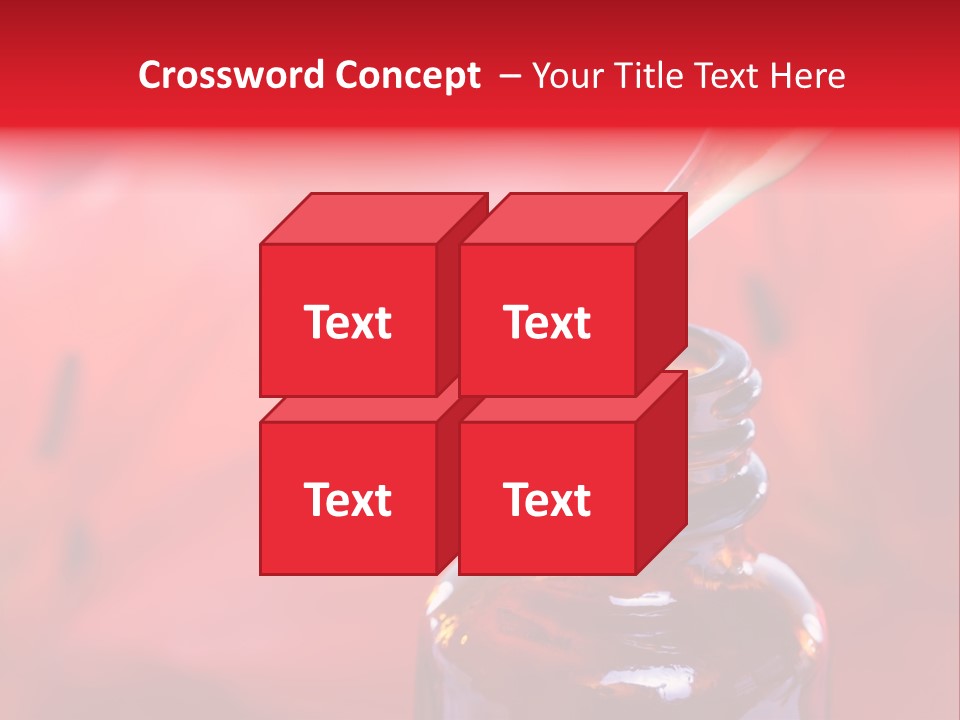 A Dropper Bottle Filled With Liquid Sitting On Top Of A Table PowerPoint Template