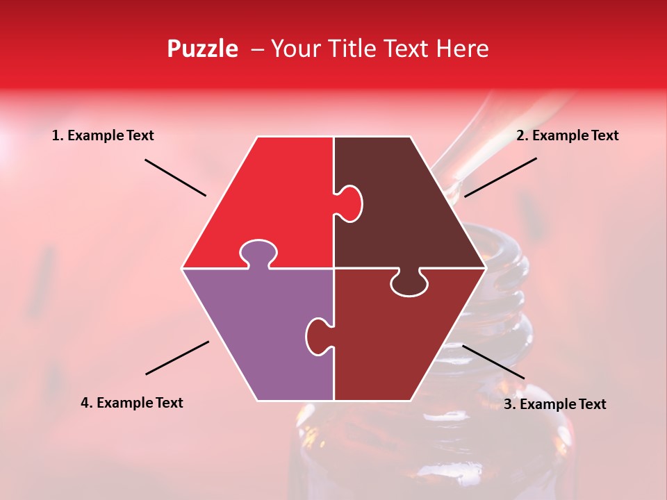 A Dropper Bottle Filled With Liquid Sitting On Top Of A Table PowerPoint Template