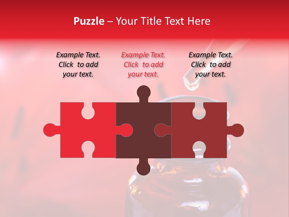 A Dropper Bottle Filled With Liquid Sitting On Top Of A Table PowerPoint Template