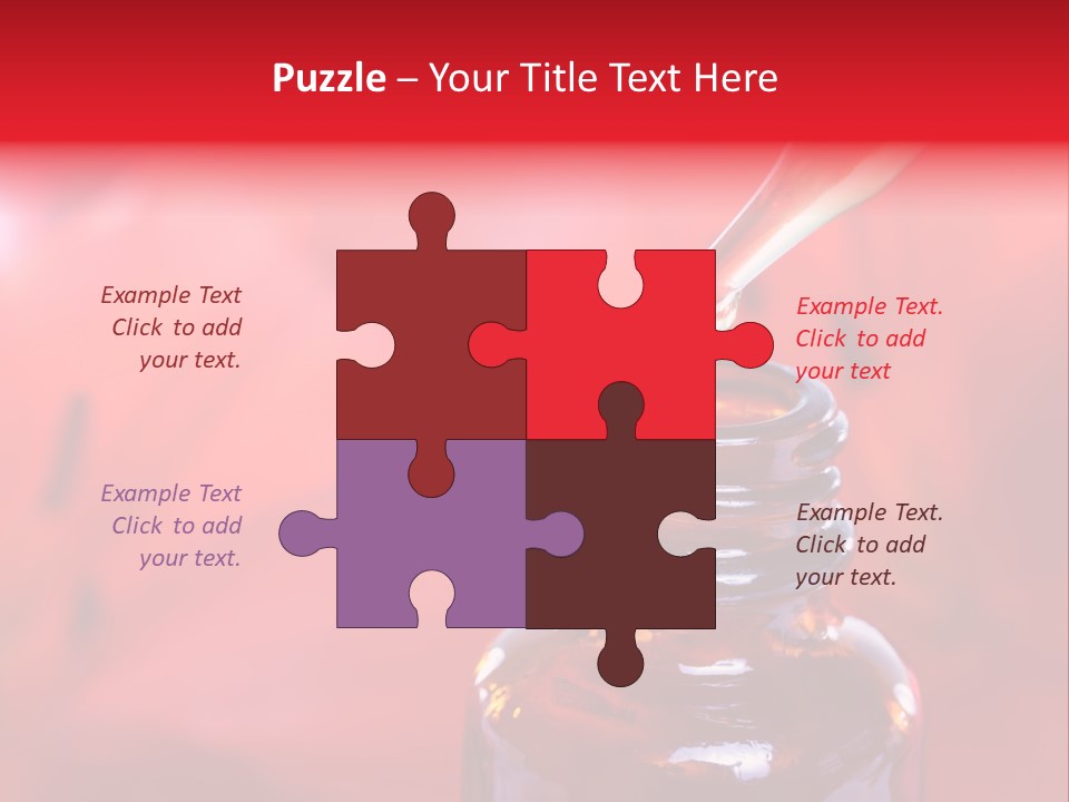 A Dropper Bottle Filled With Liquid Sitting On Top Of A Table PowerPoint Template