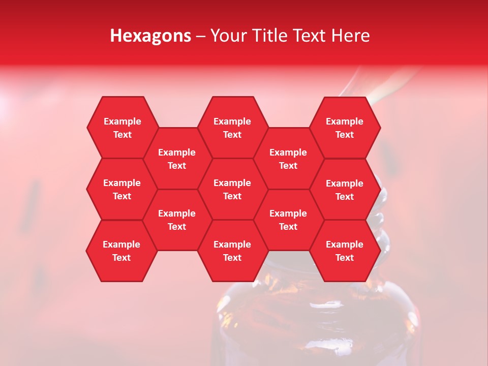 A Dropper Bottle Filled With Liquid Sitting On Top Of A Table PowerPoint Template