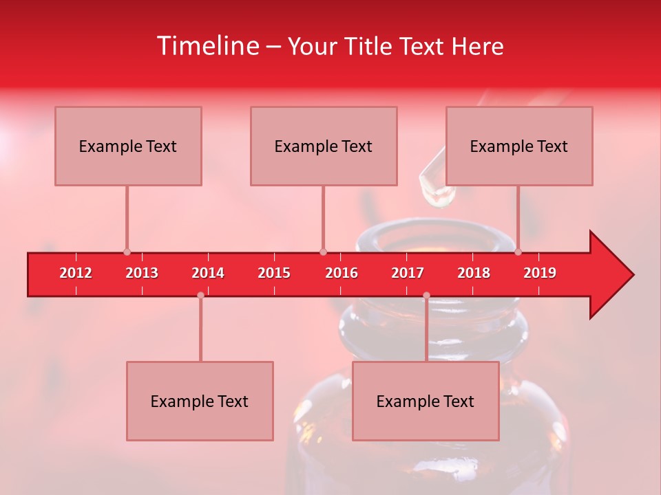 A Dropper Bottle Filled With Liquid Sitting On Top Of A Table PowerPoint Template
