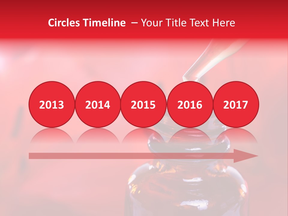 A Dropper Bottle Filled With Liquid Sitting On Top Of A Table PowerPoint Template