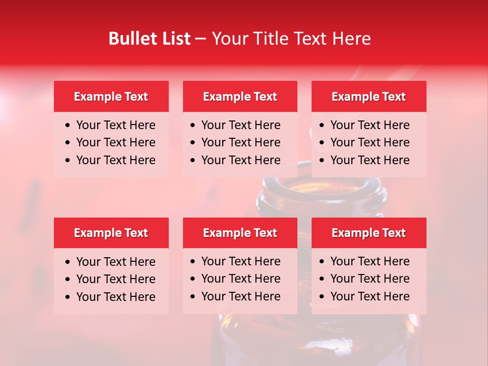 A Dropper Bottle Filled With Liquid Sitting On Top Of A Table PowerPoint Template
