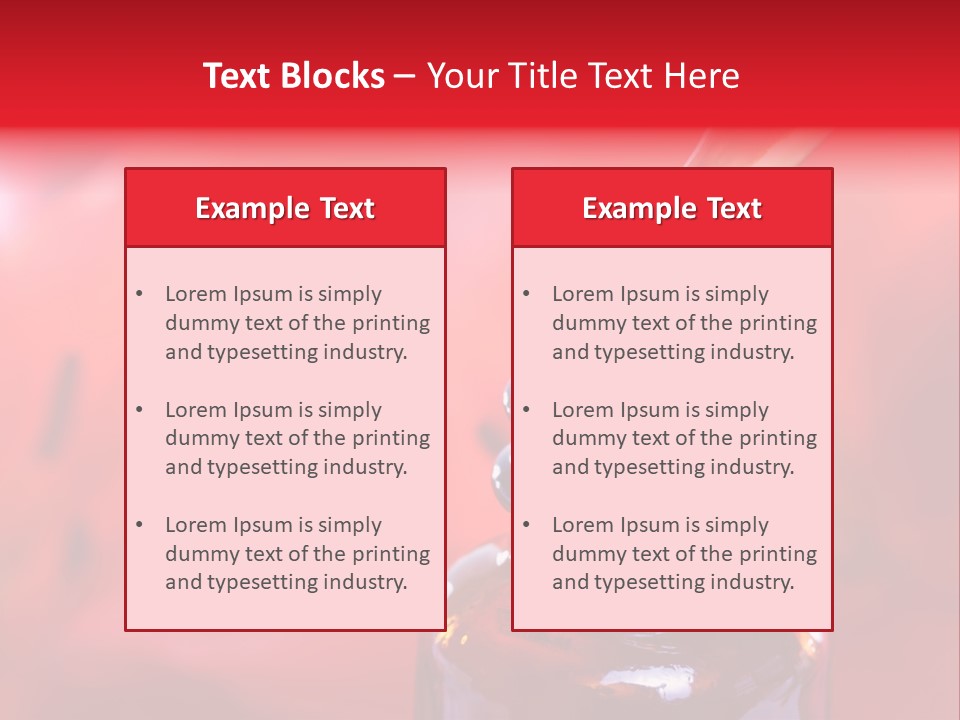A Dropper Bottle Filled With Liquid Sitting On Top Of A Table PowerPoint Template