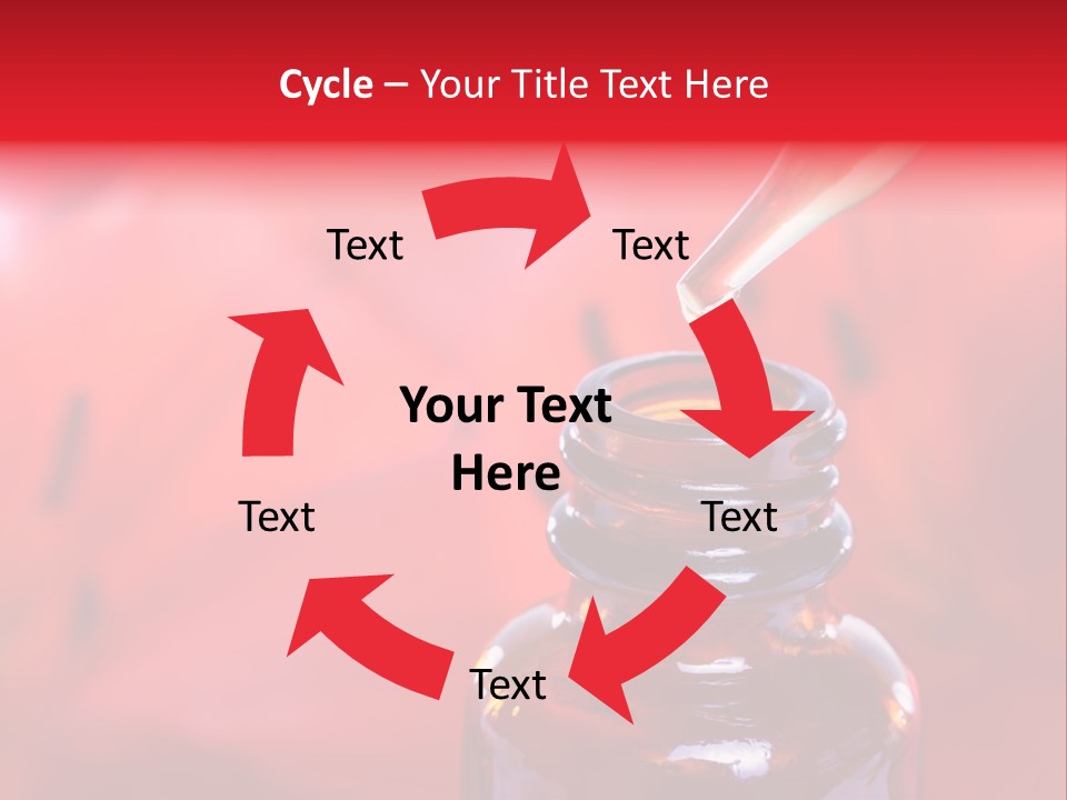 A Dropper Bottle Filled With Liquid Sitting On Top Of A Table PowerPoint Template