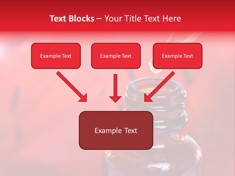 A Dropper Bottle Filled With Liquid Sitting On Top Of A Table PowerPoint Template