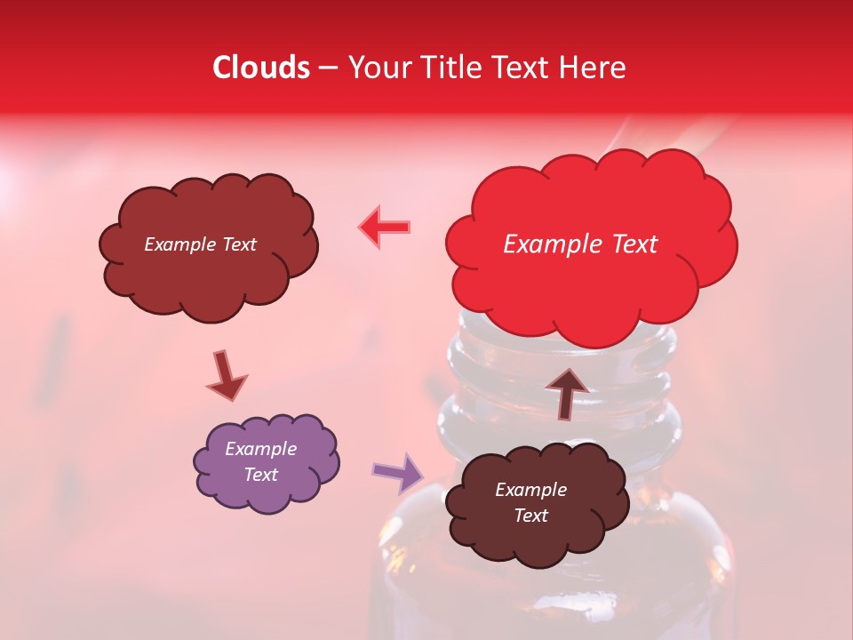 A Dropper Bottle Filled With Liquid Sitting On Top Of A Table PowerPoint Template