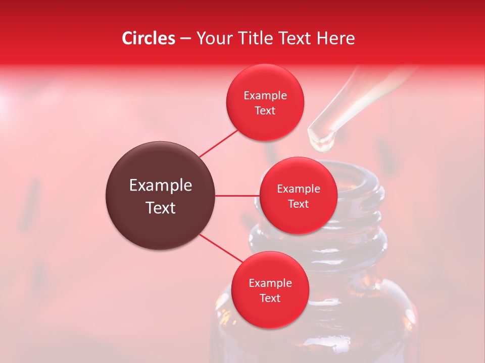 A Dropper Bottle Filled With Liquid Sitting On Top Of A Table PowerPoint Template