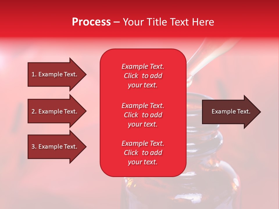 A Dropper Bottle Filled With Liquid Sitting On Top Of A Table PowerPoint Template