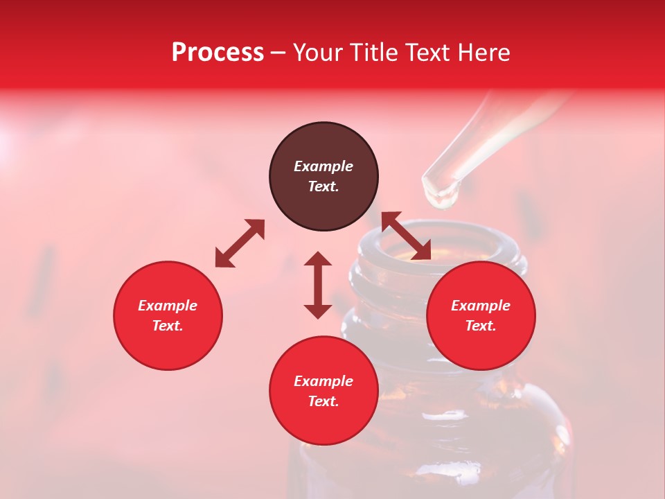 A Dropper Bottle Filled With Liquid Sitting On Top Of A Table PowerPoint Template