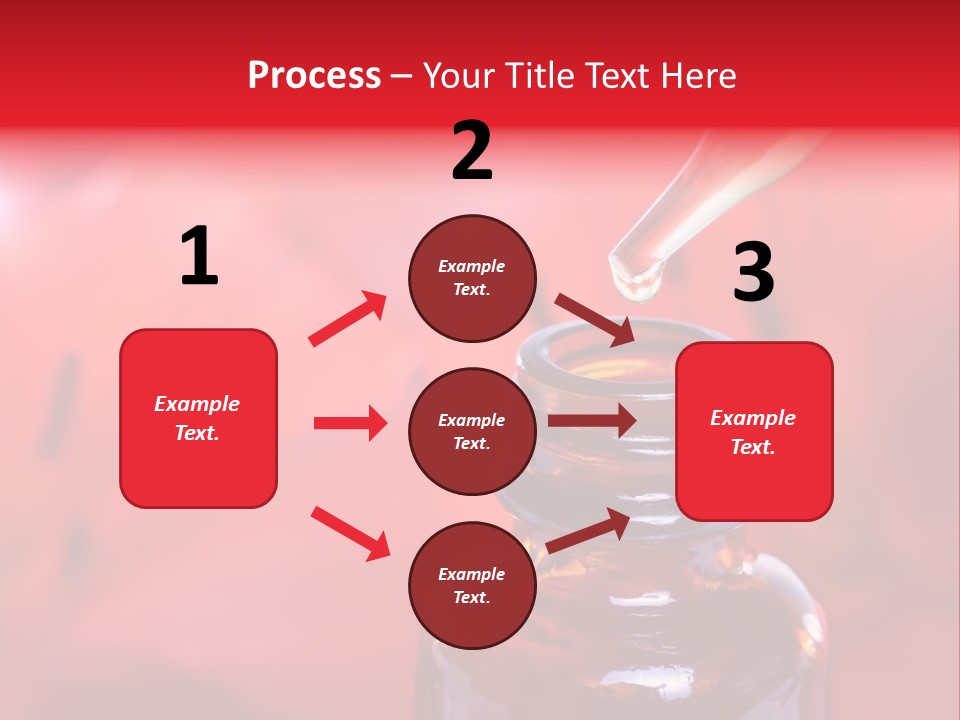 A Dropper Bottle Filled With Liquid Sitting On Top Of A Table PowerPoint Template