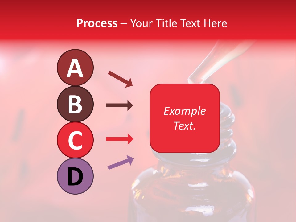 A Dropper Bottle Filled With Liquid Sitting On Top Of A Table PowerPoint Template