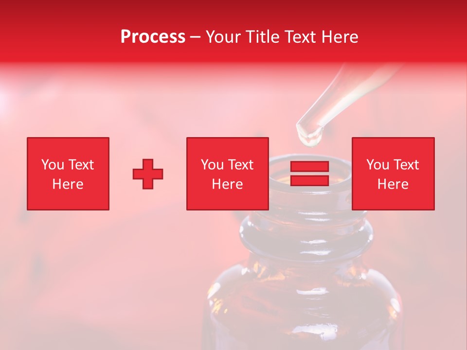 A Dropper Bottle Filled With Liquid Sitting On Top Of A Table PowerPoint Template