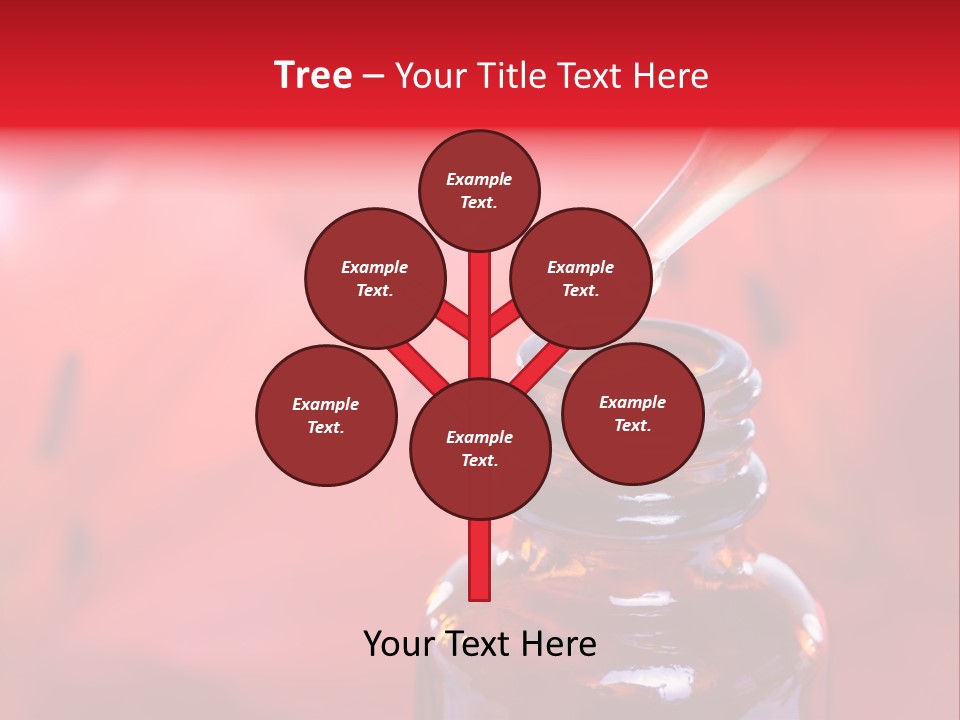 A Dropper Bottle Filled With Liquid Sitting On Top Of A Table PowerPoint Template