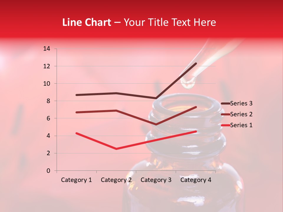 A Dropper Bottle Filled With Liquid Sitting On Top Of A Table PowerPoint Template