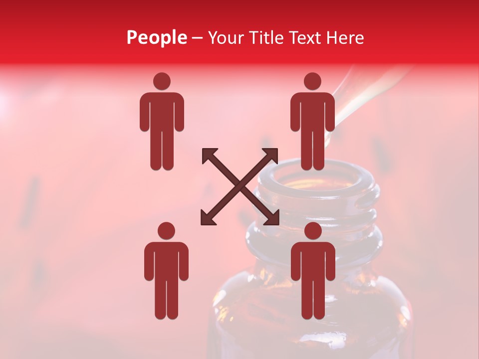 A Dropper Bottle Filled With Liquid Sitting On Top Of A Table PowerPoint Template